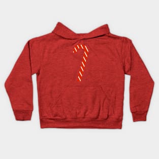 Red and White Candy Cane Digital Art | Christmas Special | illusima Kids Hoodie